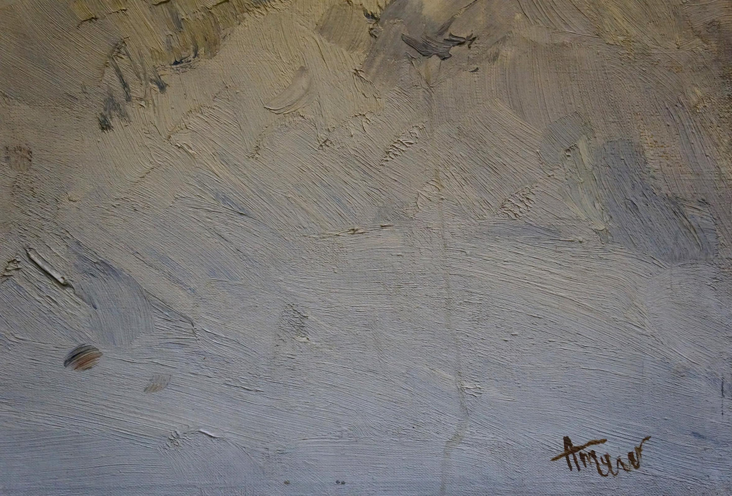 Oil painting Snowdrift Tkachenko Andrey Zinovievich