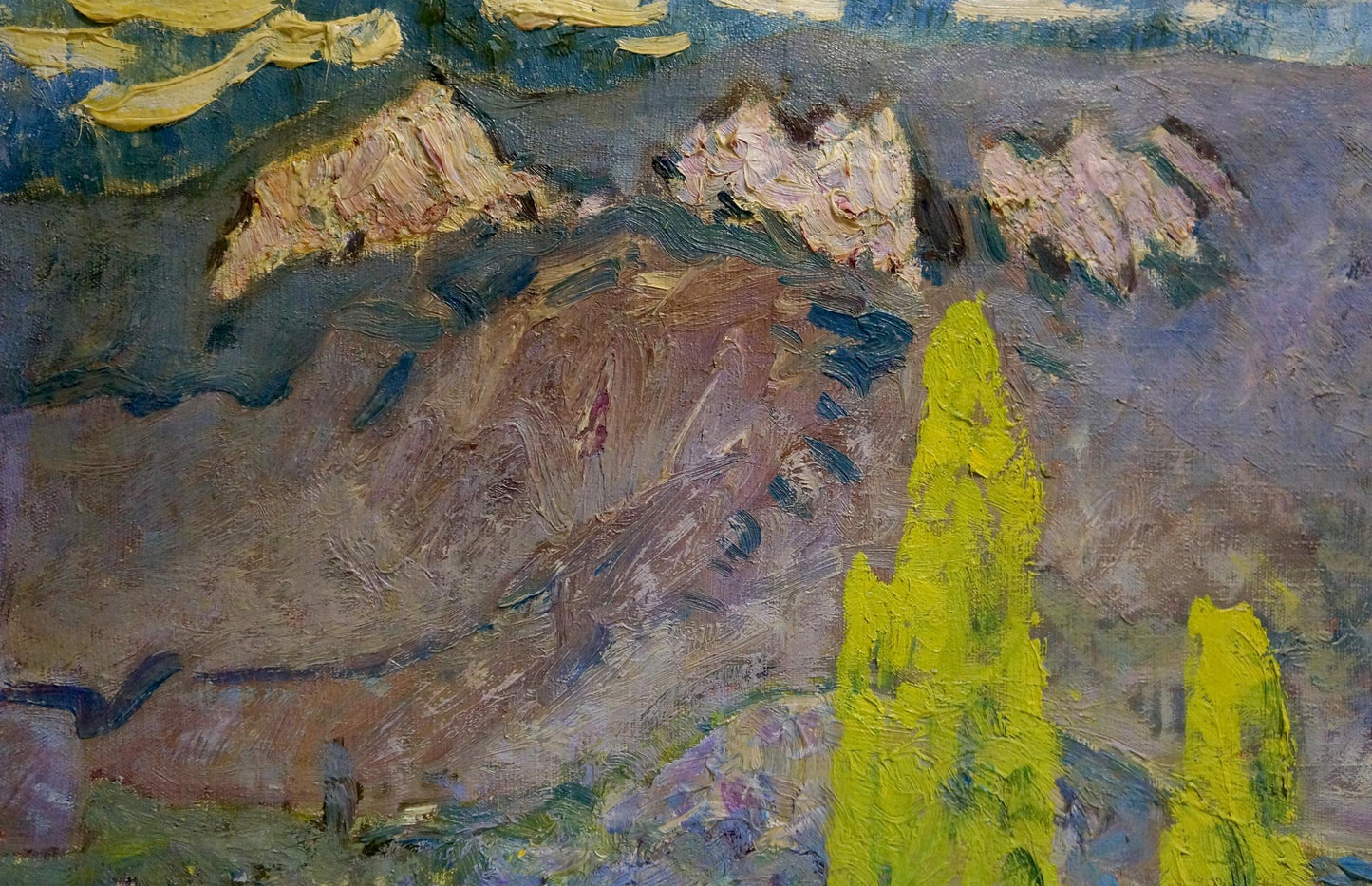 Oil painting Away mountains Tolochko Victor Ivanovich
