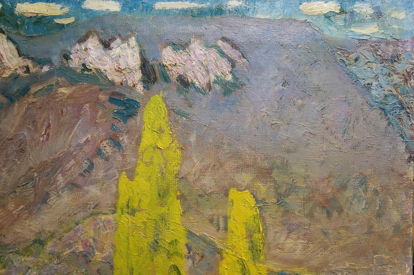 Oil painting Away mountains Tolochko Victor Ivanovich