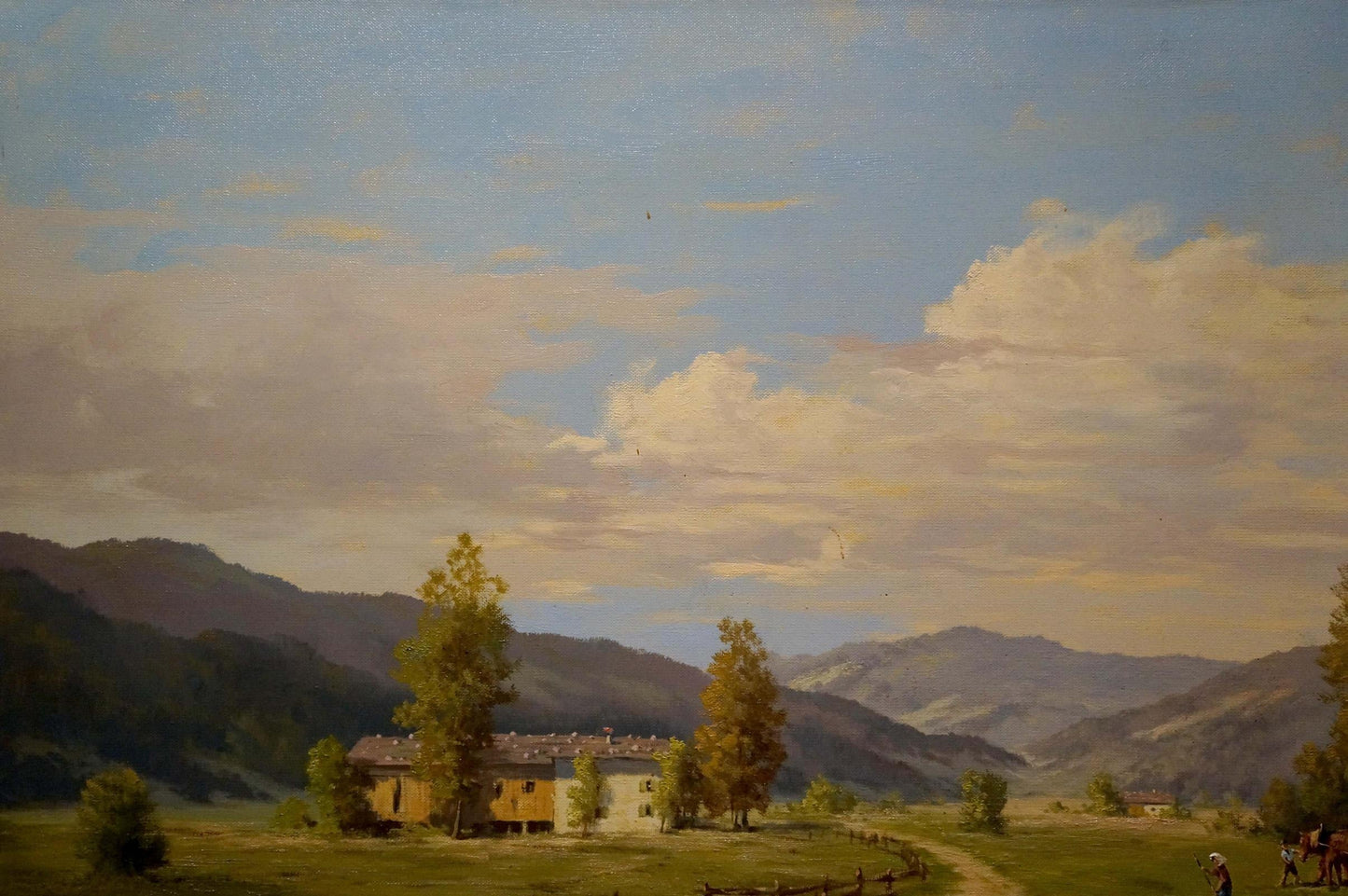 Oil painting Estate road Thomas J.H.