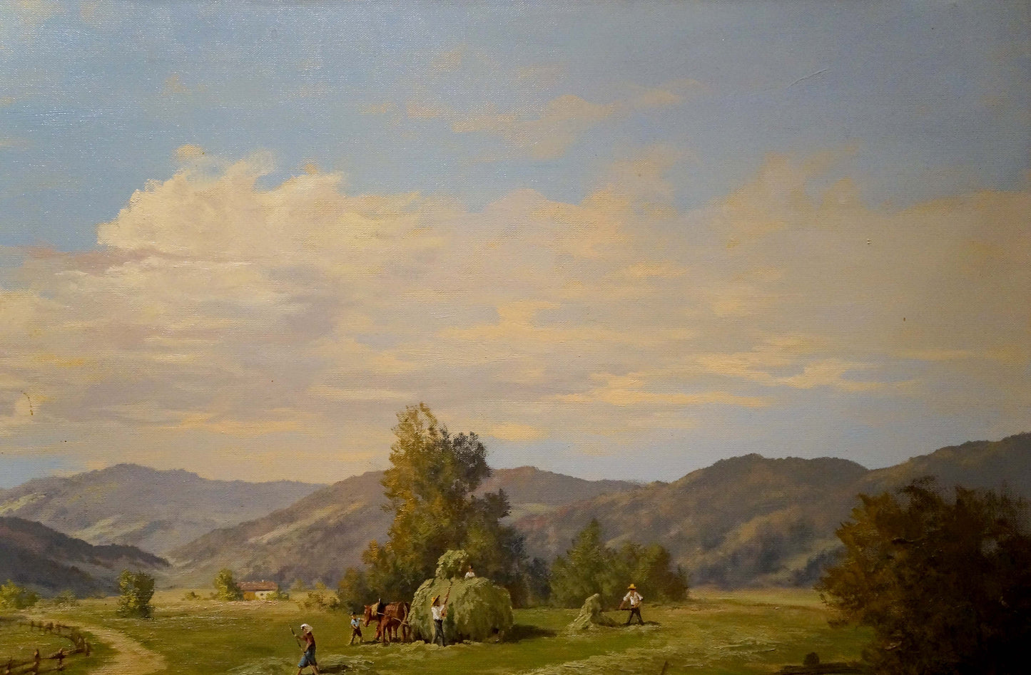 Oil painting Estate road Thomas J.H.