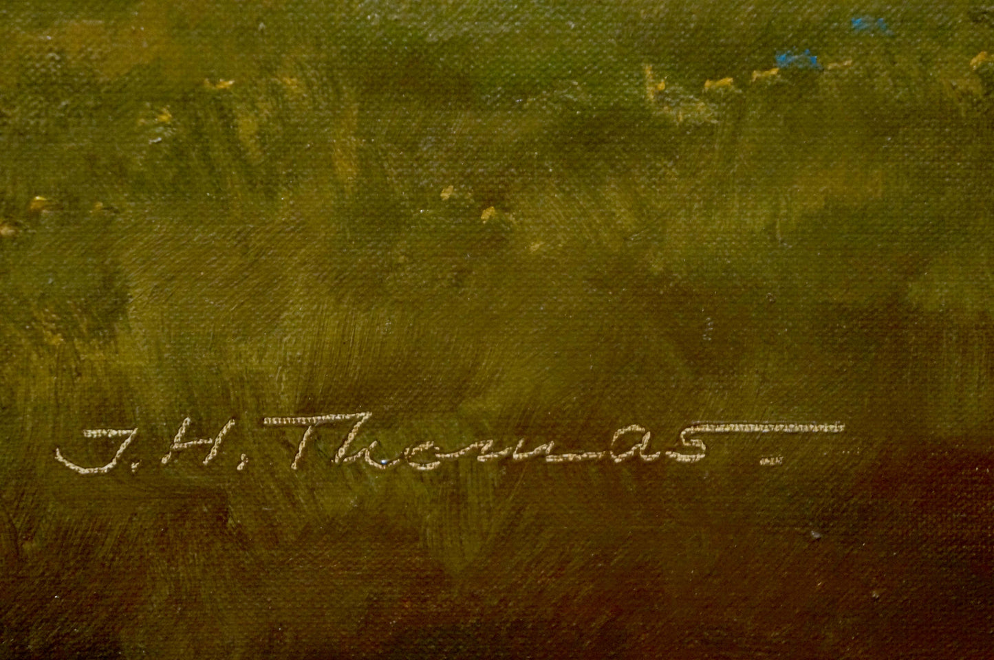 Oil painting Estate road Thomas J.H.
