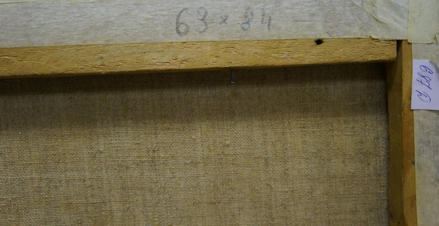 Abstract oil painting Behind the wheel Kachanov Konstantin Silovich