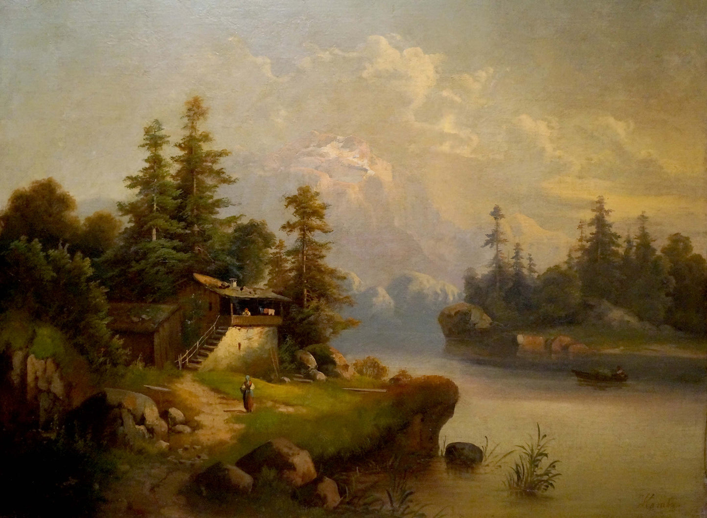 Oil painting Away from everyone