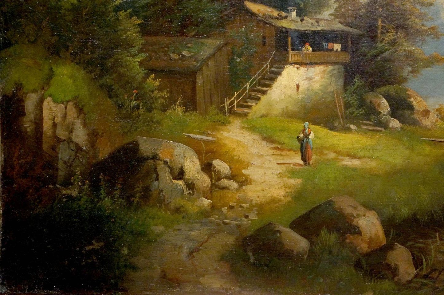 Oil painting Away from everyone