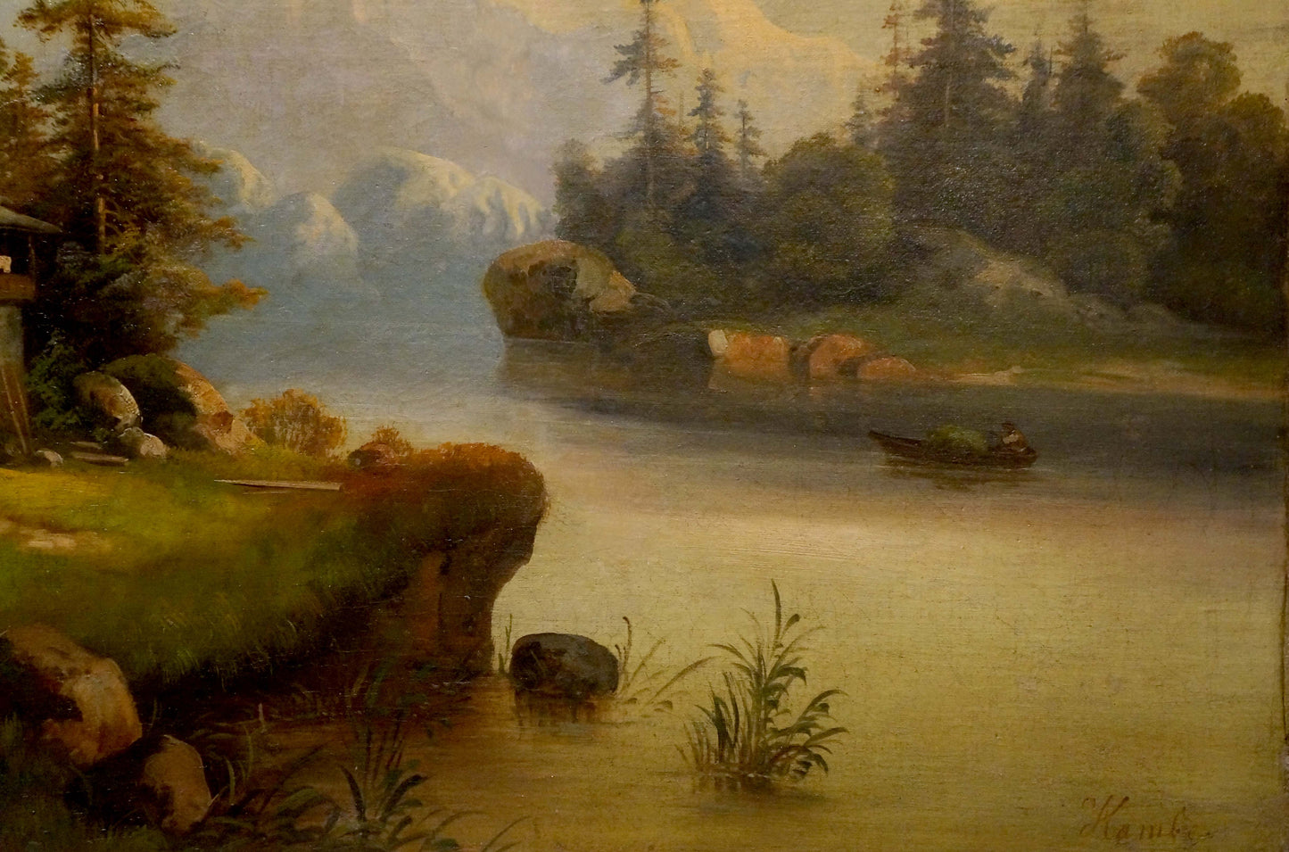 Oil painting Away from everyone