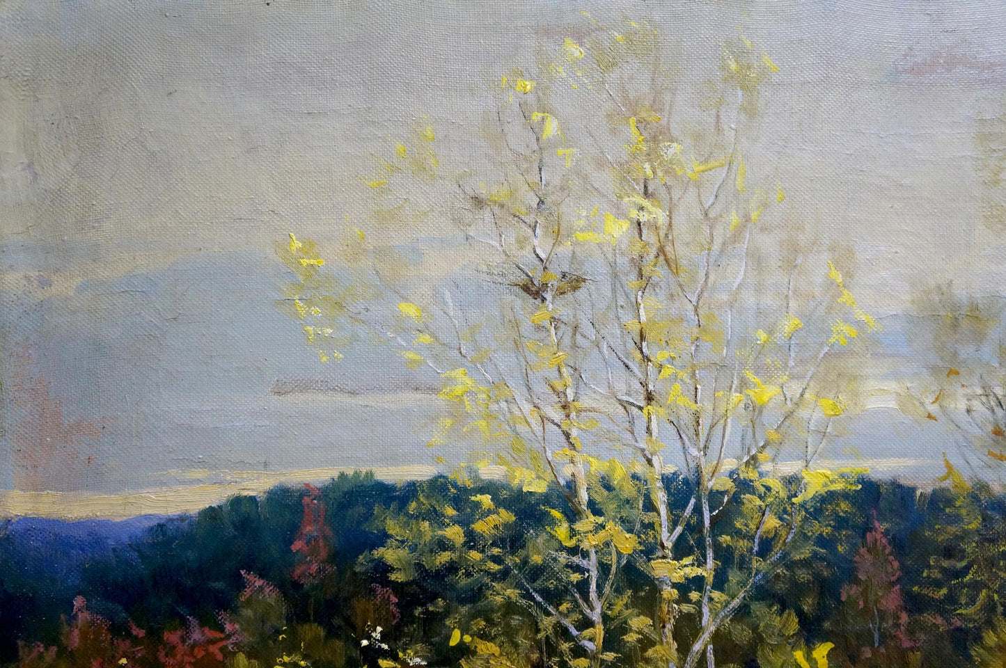 Oil painting Windy autumn landscape V. Gavrilov
