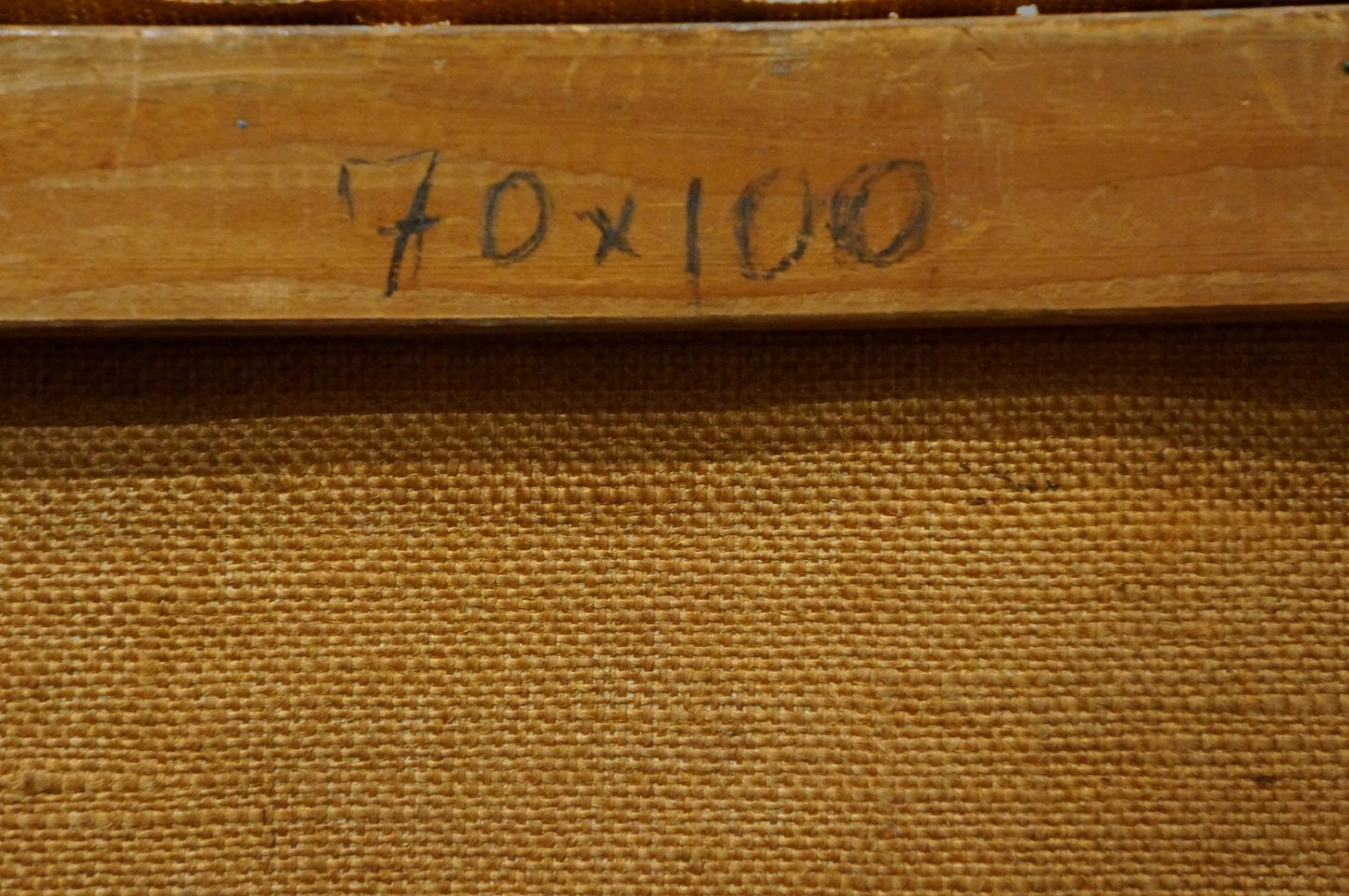 Oil painting Horses graze