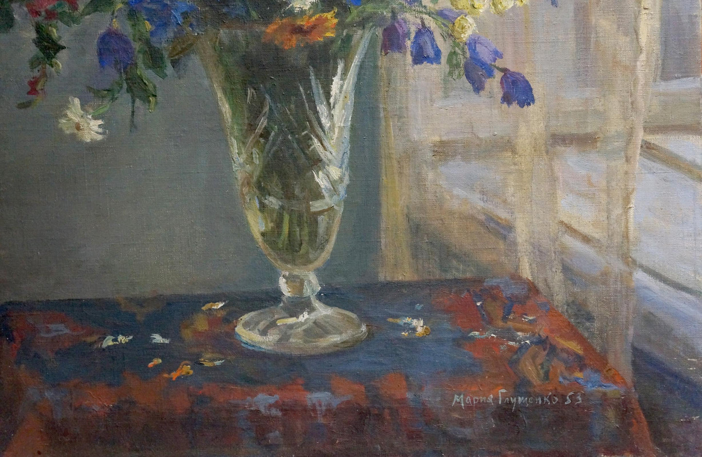 Oil painting Flowers Maria Glushchenko