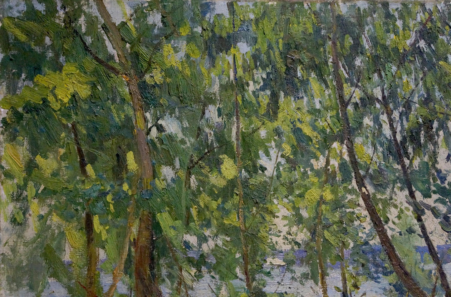 Oil painting A park Latunov Grigory Antonovich