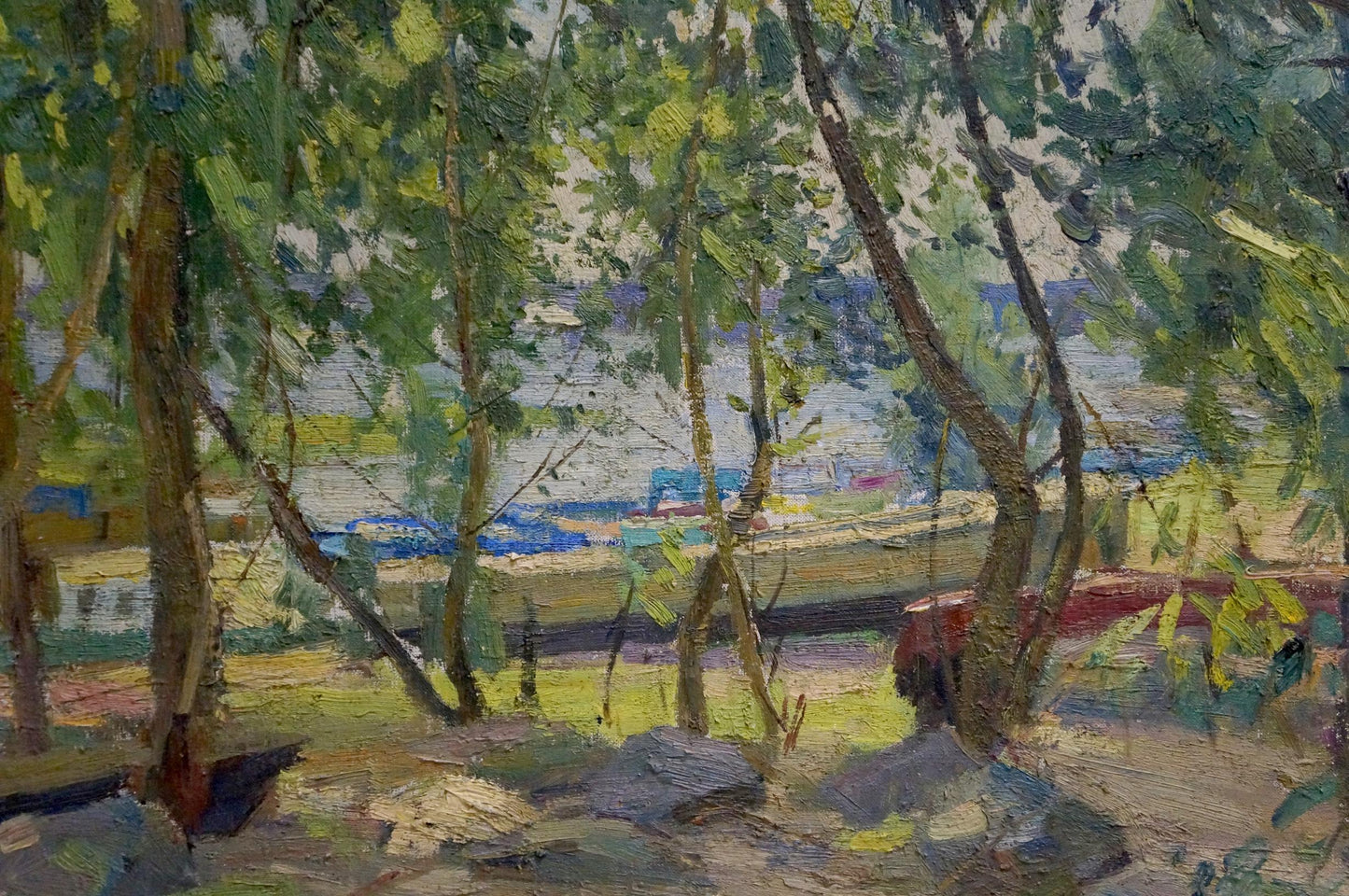 Oil painting A park Latunov Grigory Antonovich