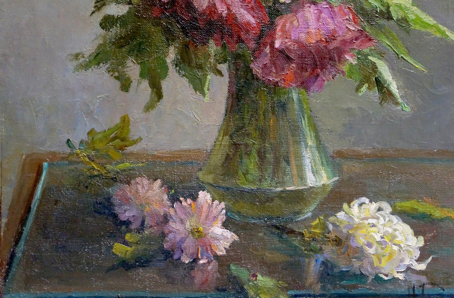 Oil painting Flowers Barsamov Nikolay Stepanovich