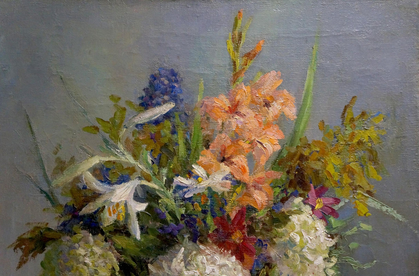 Oil painting Flowers Barsamov Nikolay Stepanovich