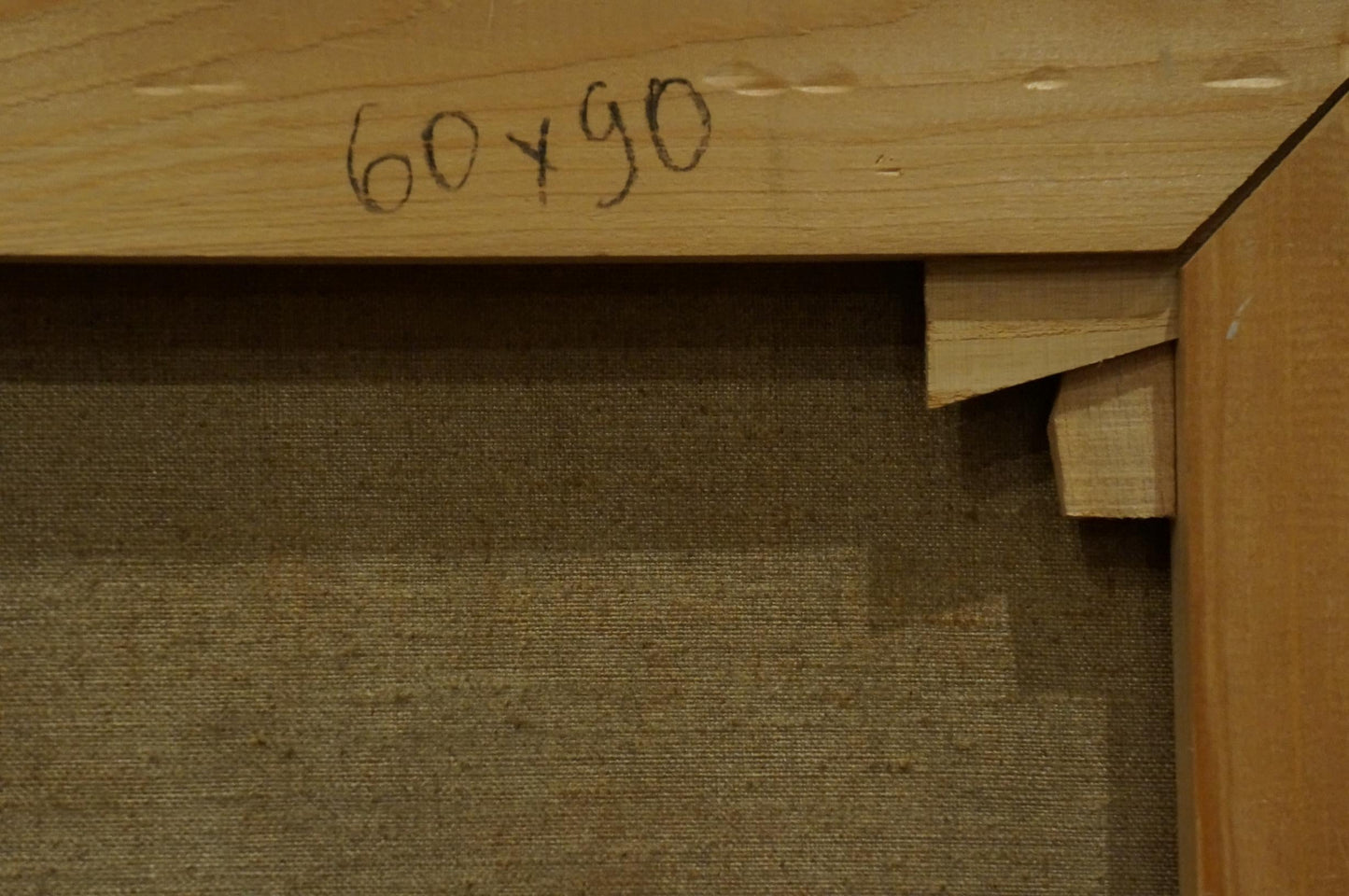 Oil painting Landscape with field