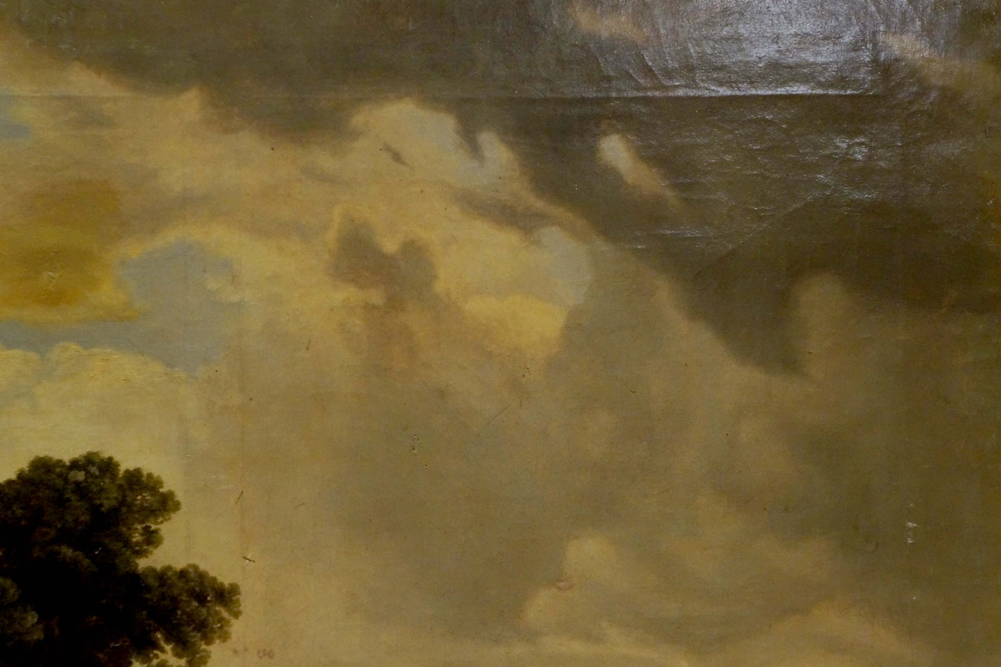 Oil painting Evening Along the River Unknown artist