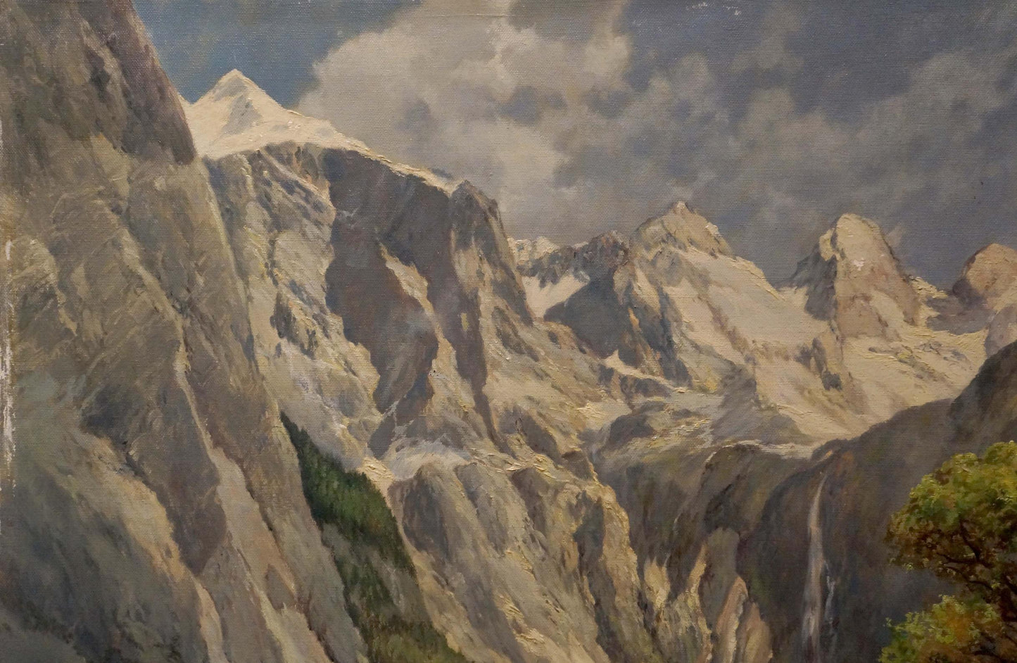 Oil painting Mountain beauty Rudolf Rodel