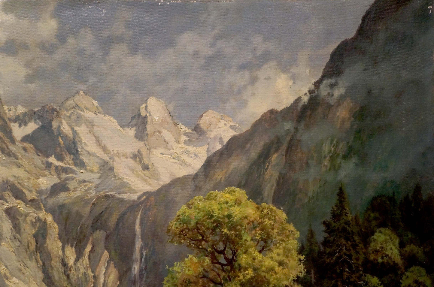 Oil painting Mountain beauty Rudolf Rodel
