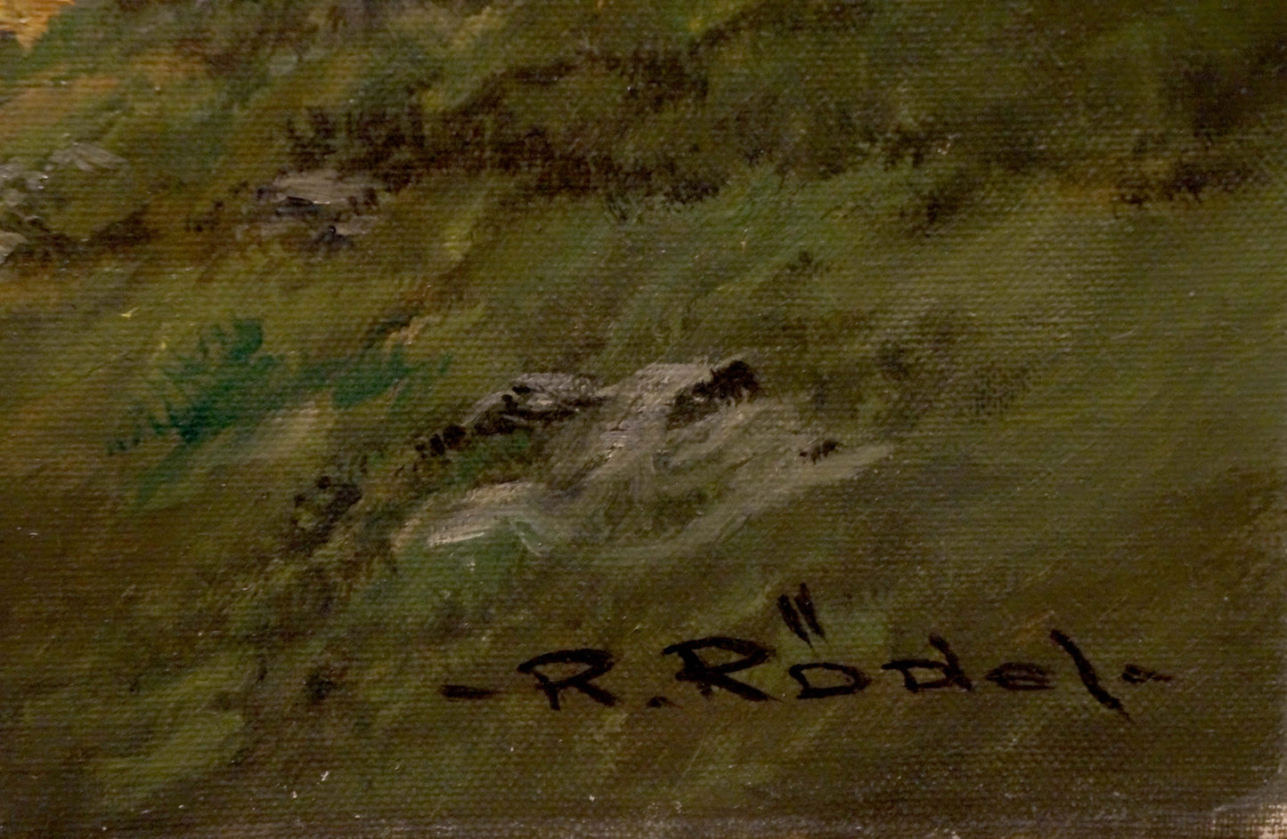 Oil painting Mountain beauty Rudolf Rodel