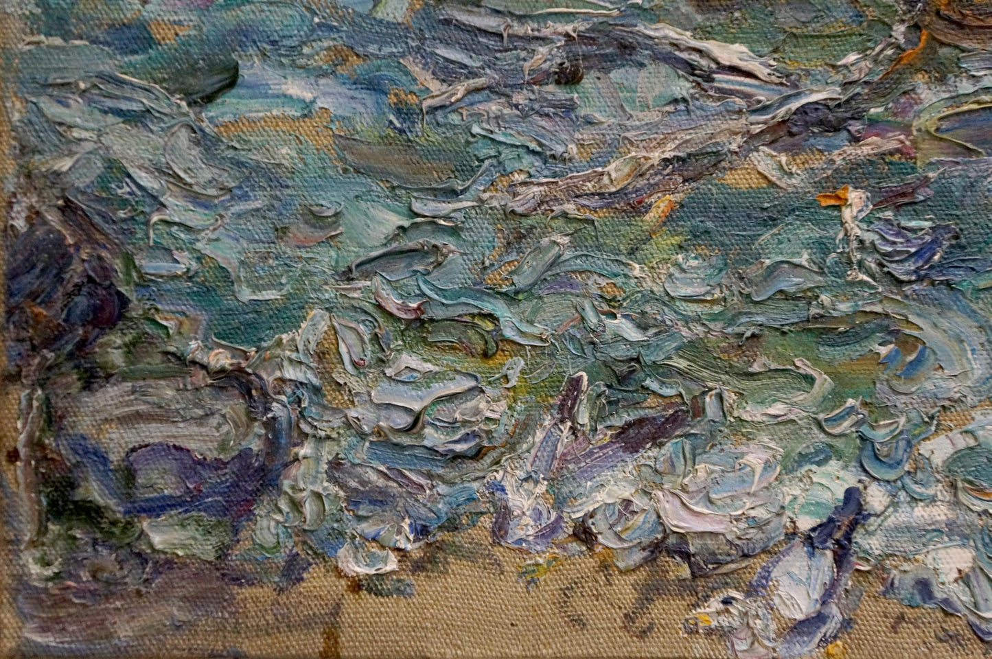 Oil painting Sea in winter Sorokina Natalia Tikhonovna