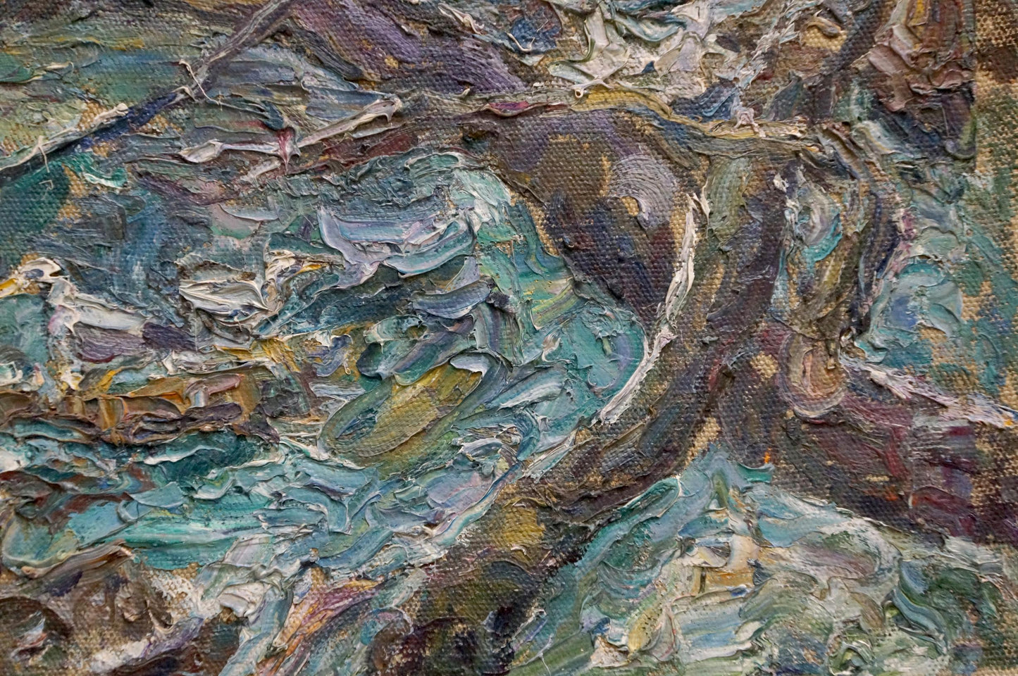Oil painting Sea in winter Sorokina Natalia Tikhonovna