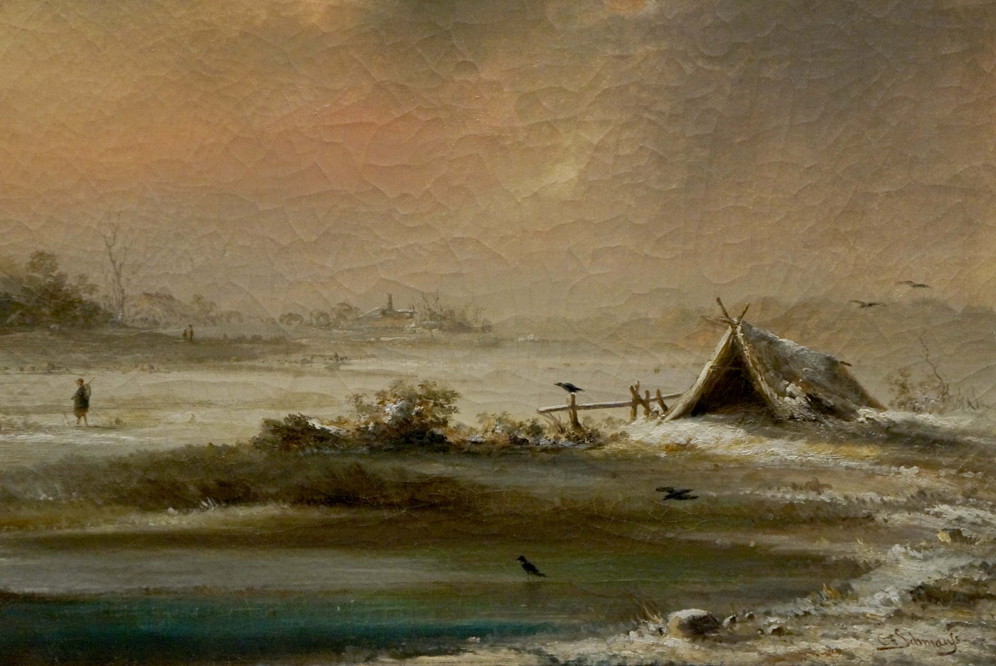 Oil painting Distance travel