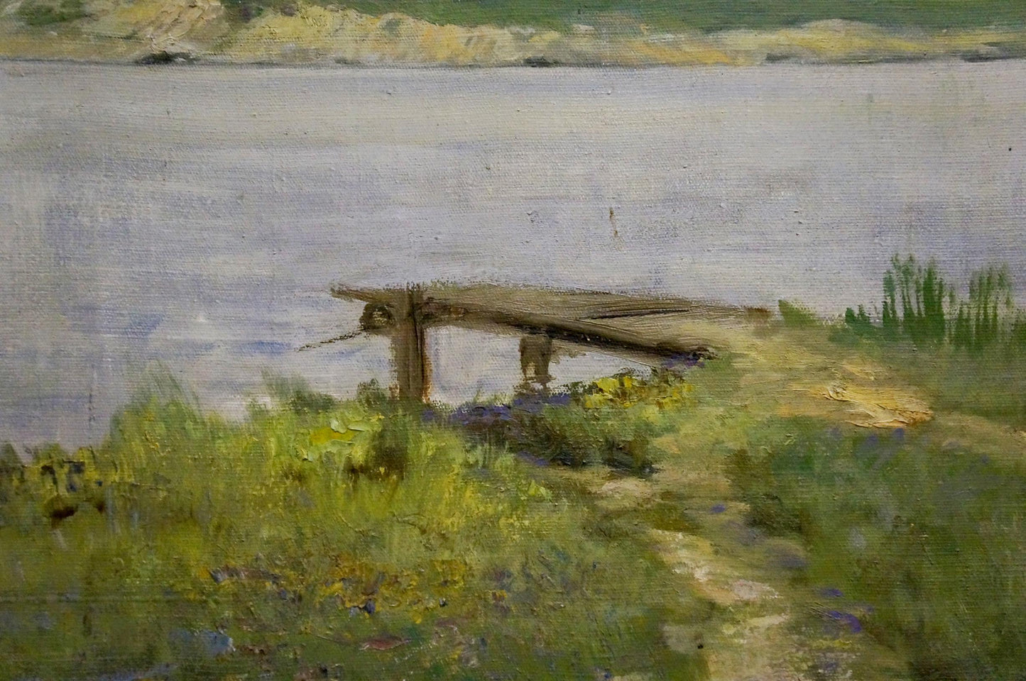 Oil painting Path to the river