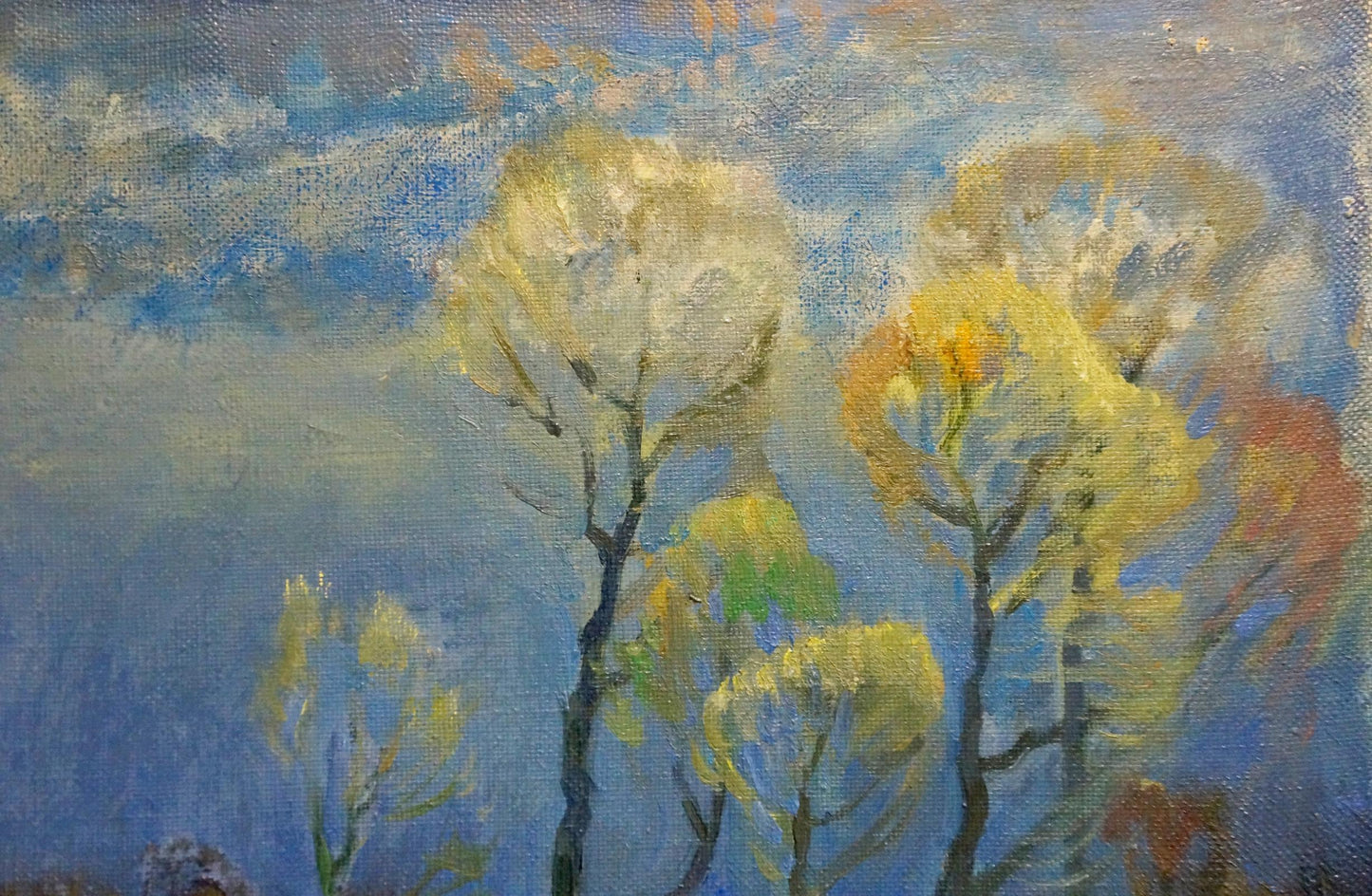 Oil painting Blue day Mynka Alexander Fedorovich