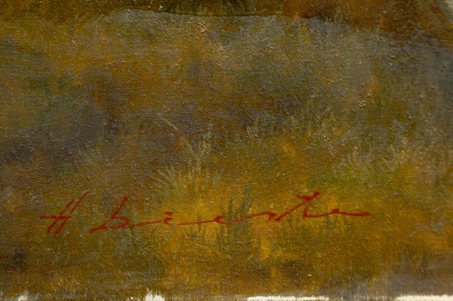 Oil painting Mountain Forest European artist
