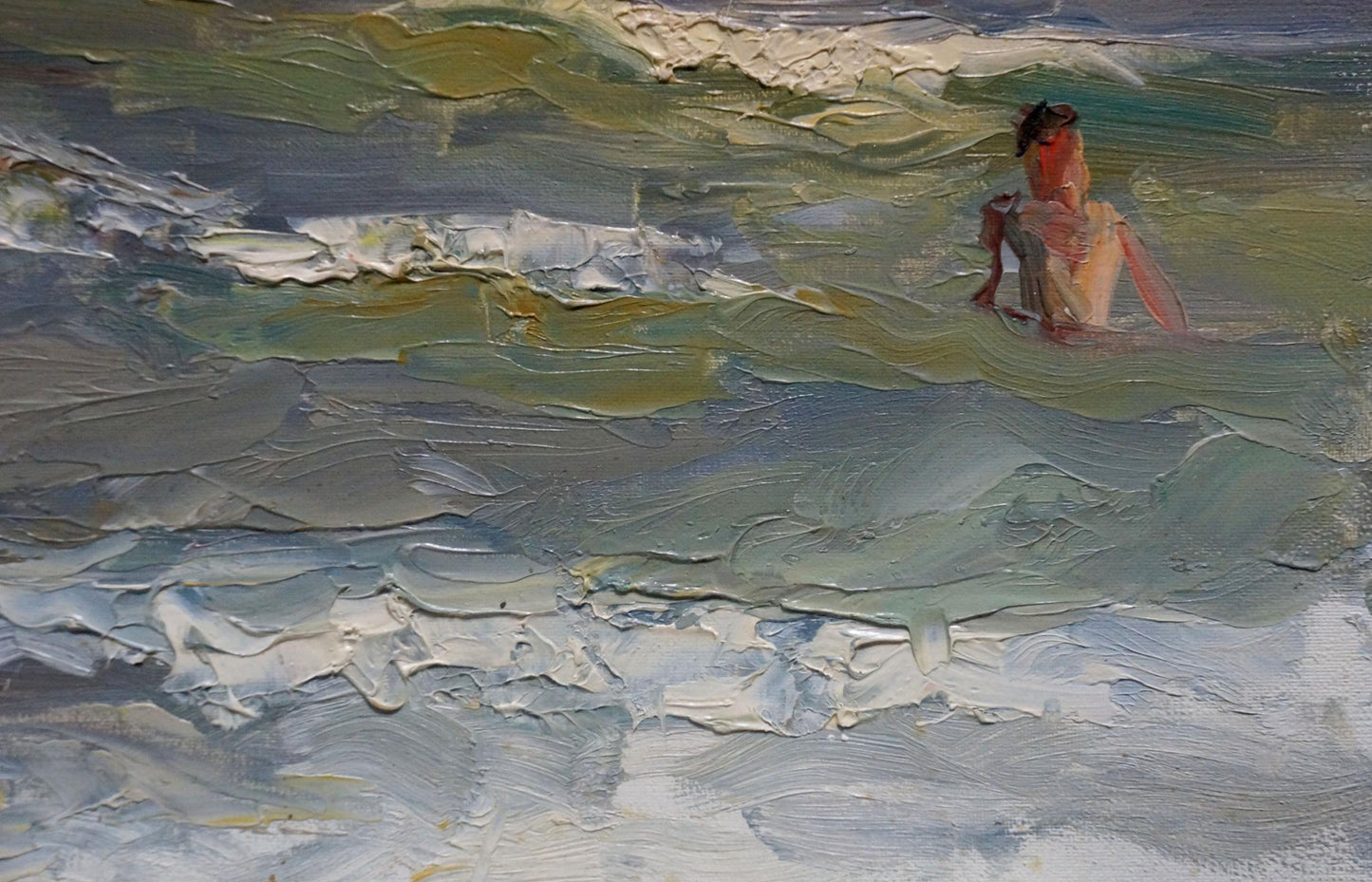 Oil painting Seascape on a hot day Arkady Strelov