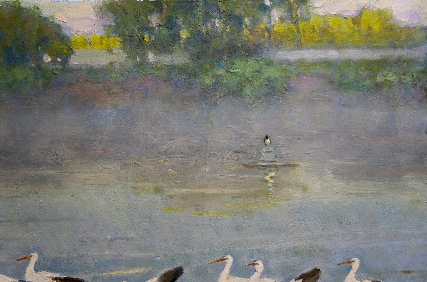 Gum by Valentin Smirnov, an oil masterpiece evoking urban vibrancy.