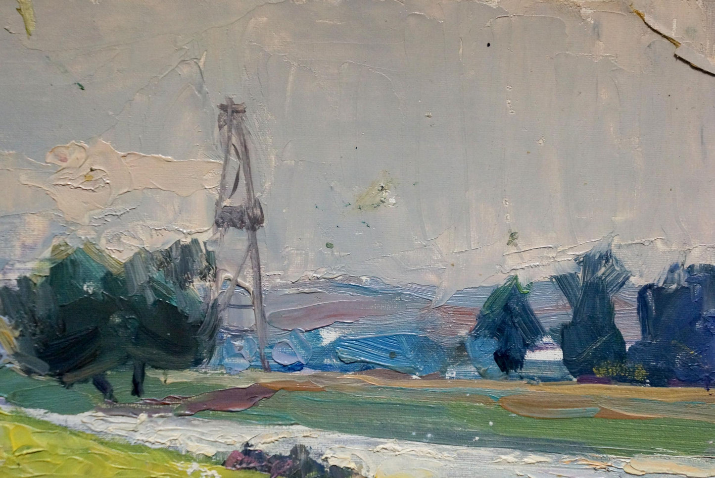 Oil painting It's a nasty day Buryachok Nikolay Ivanovich