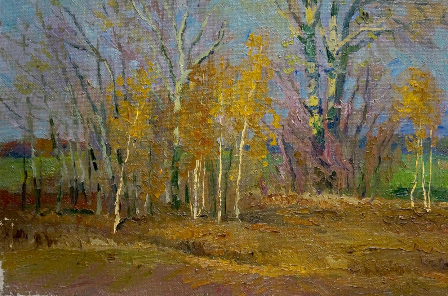 Oil painting Waiting for the winter Mynka Alexander Fedorovich