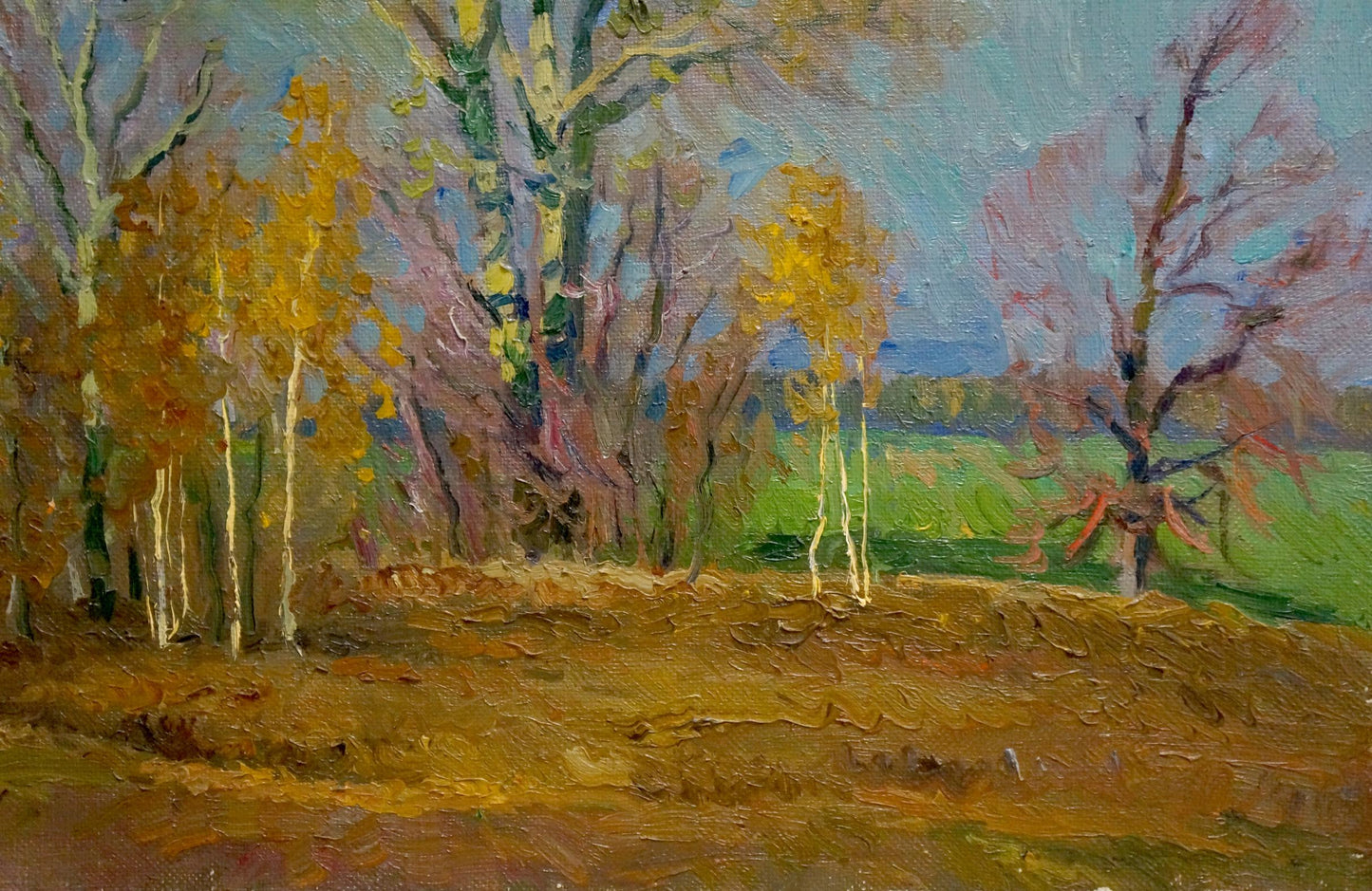 Oil painting Waiting for the winter Mynka Alexander Fedorovich