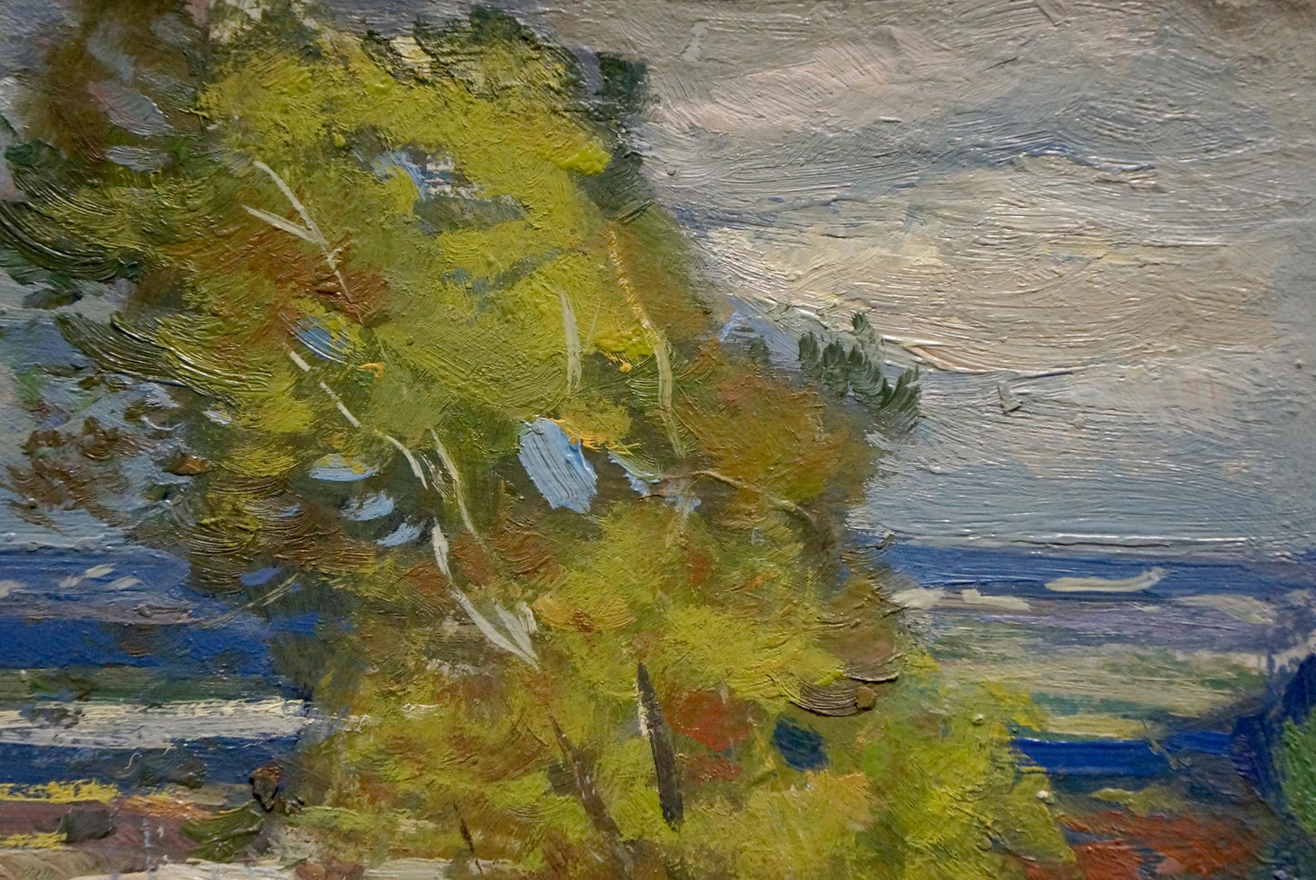 Oil painting Dnieper embankment Buryachok Nikolay Ivanovich