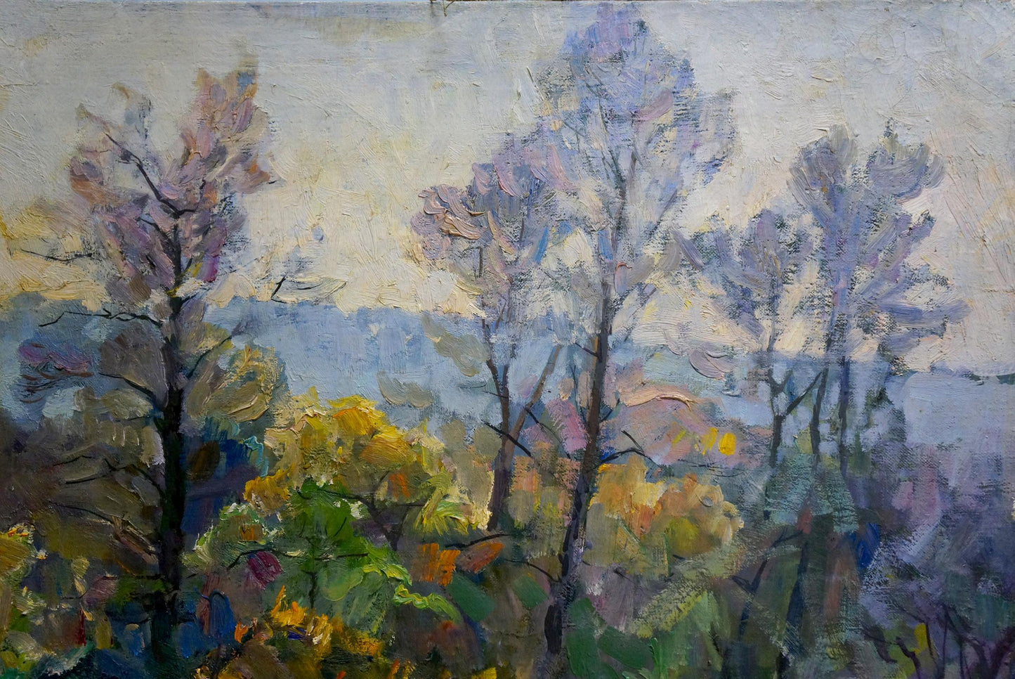 Oil painting Forest nature Unknown artist
