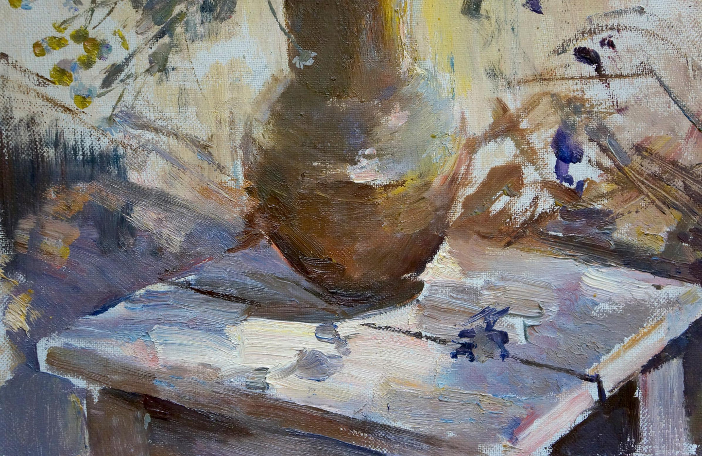 Oil painting Flowers Lyudmila Polyakova