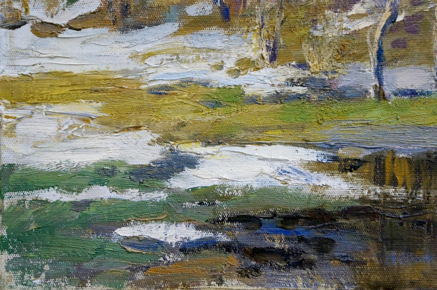 Oil painting End of winter Alexander Mynka