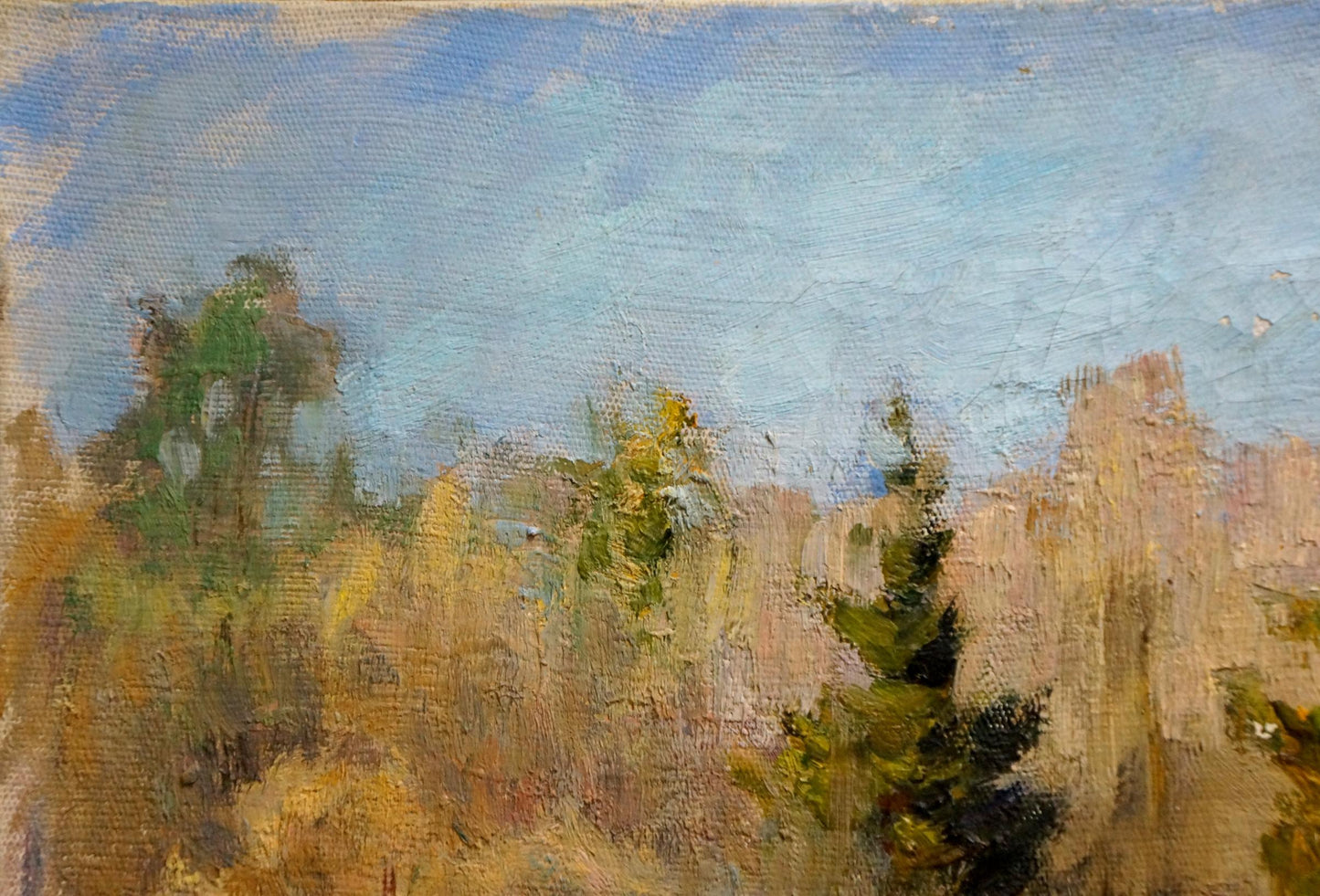 Oil painting End of winter Alexander Mynka