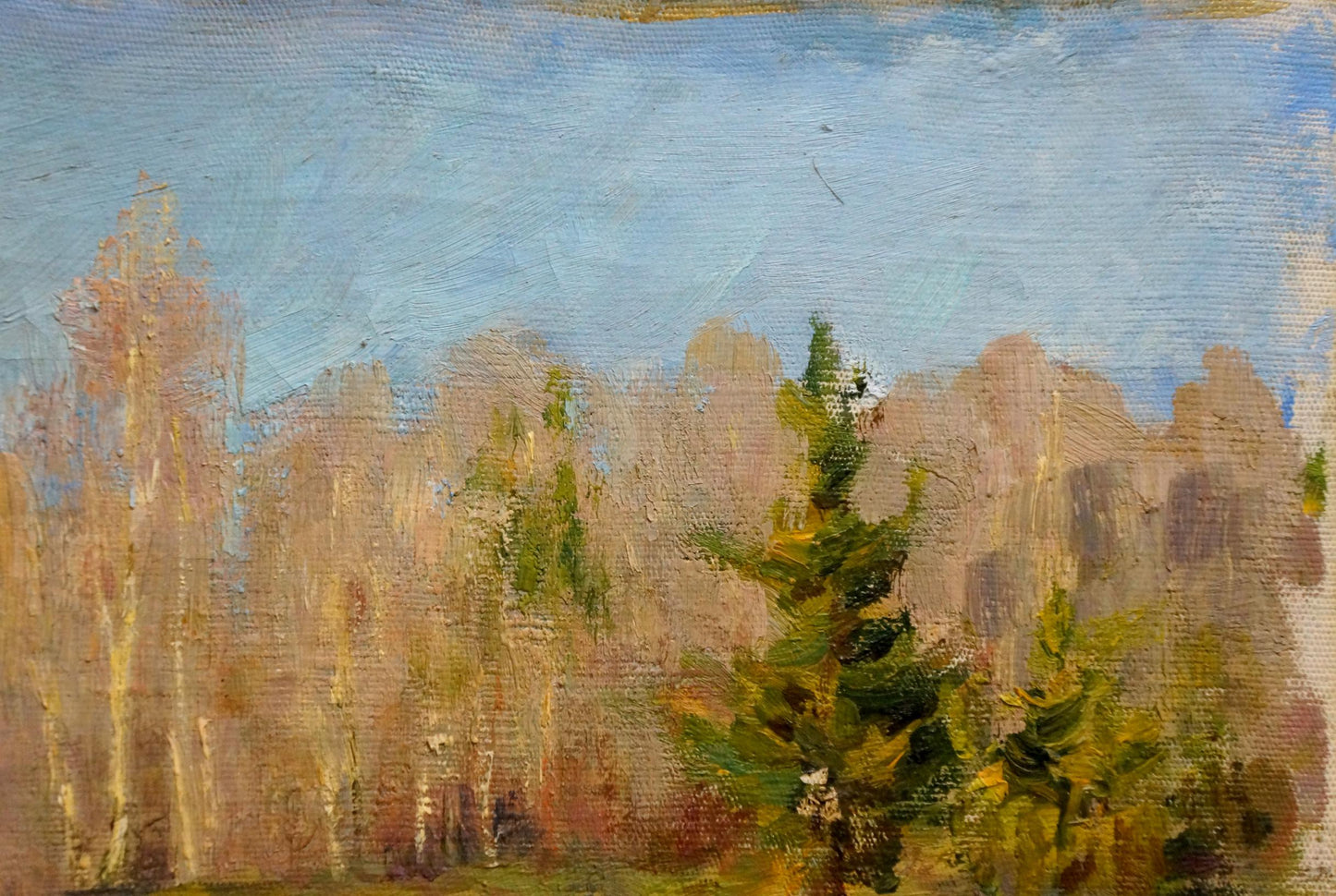 Oil painting End of winter Alexander Mynka