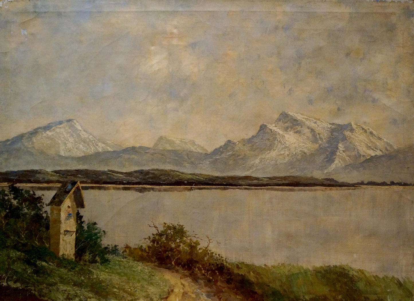 Oil painting Alpine freshness