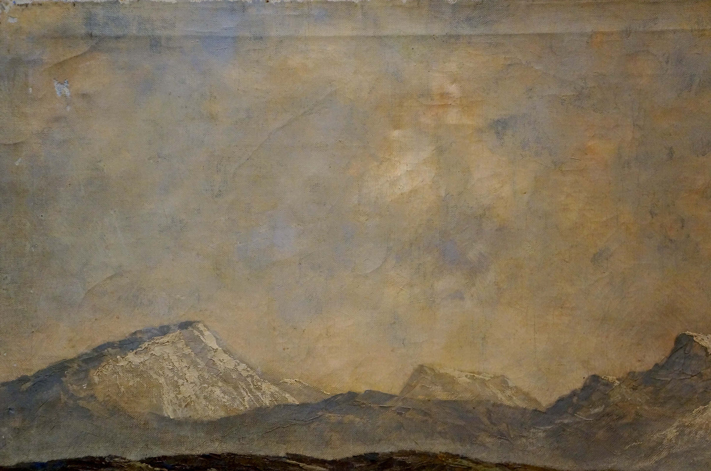 Oil painting Alpine freshness
