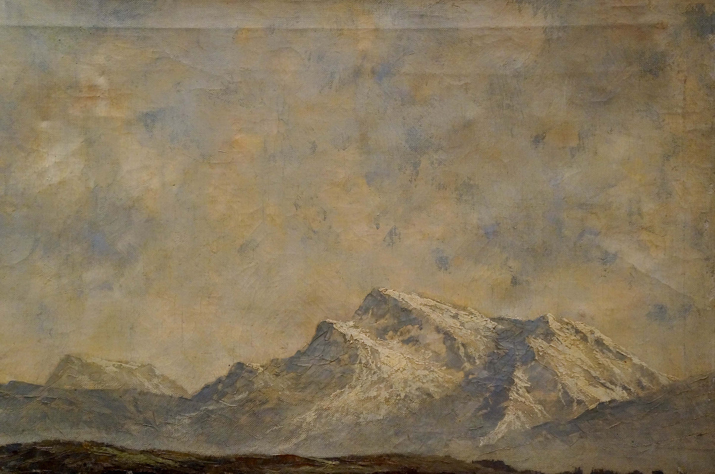 Oil painting Alpine freshness
