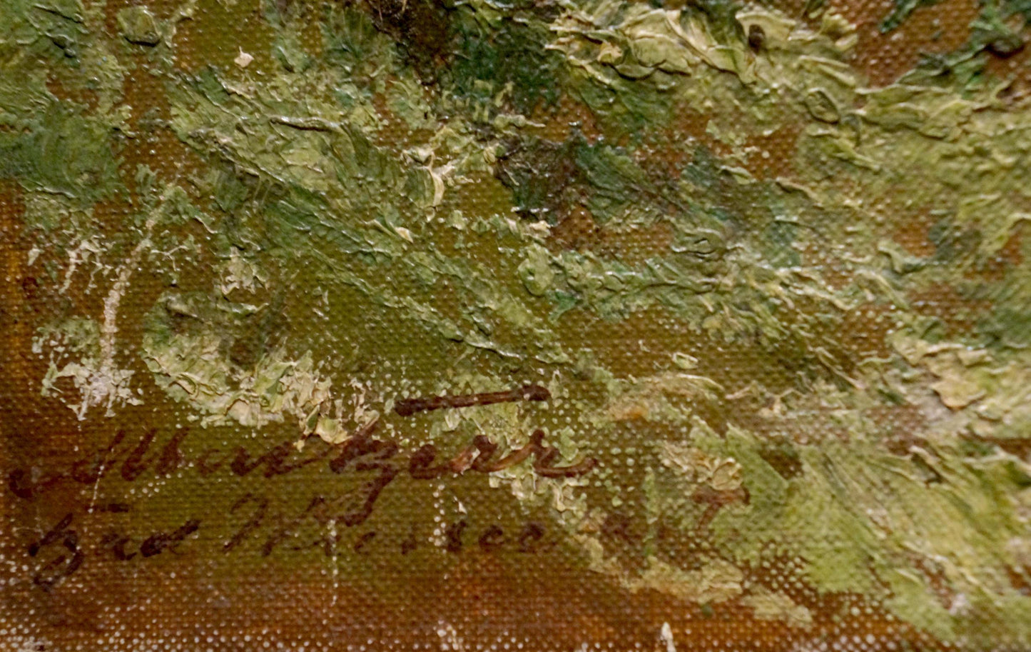 Oil painting Alpine freshness
