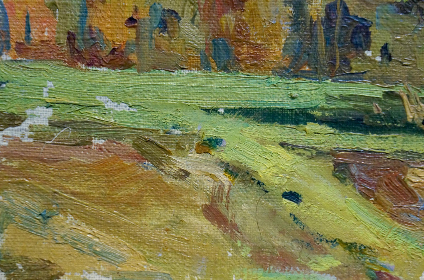 Oil painting Forest landscape Turovsky Mikhail Saulovich