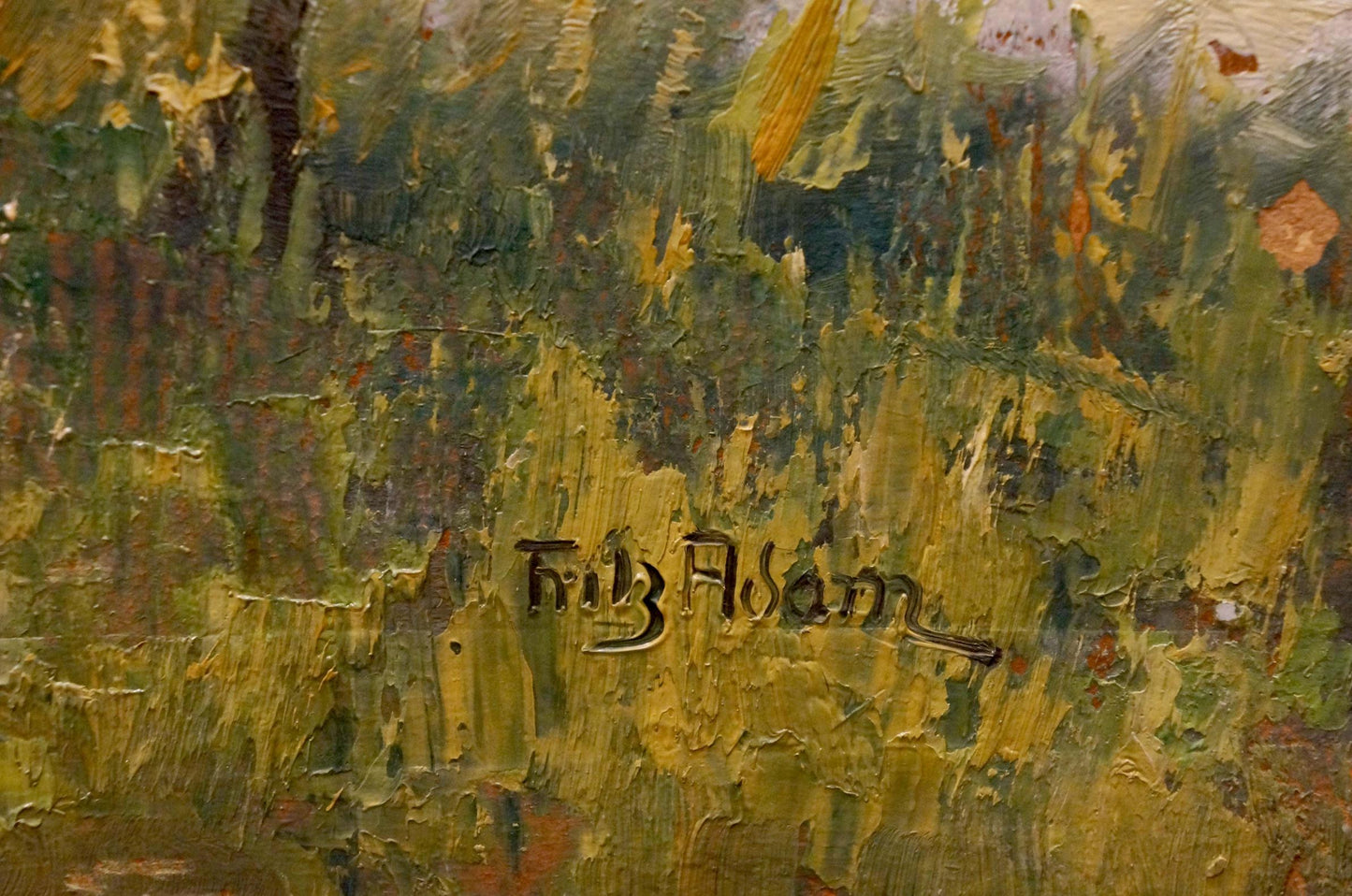 Oil painting After the rain