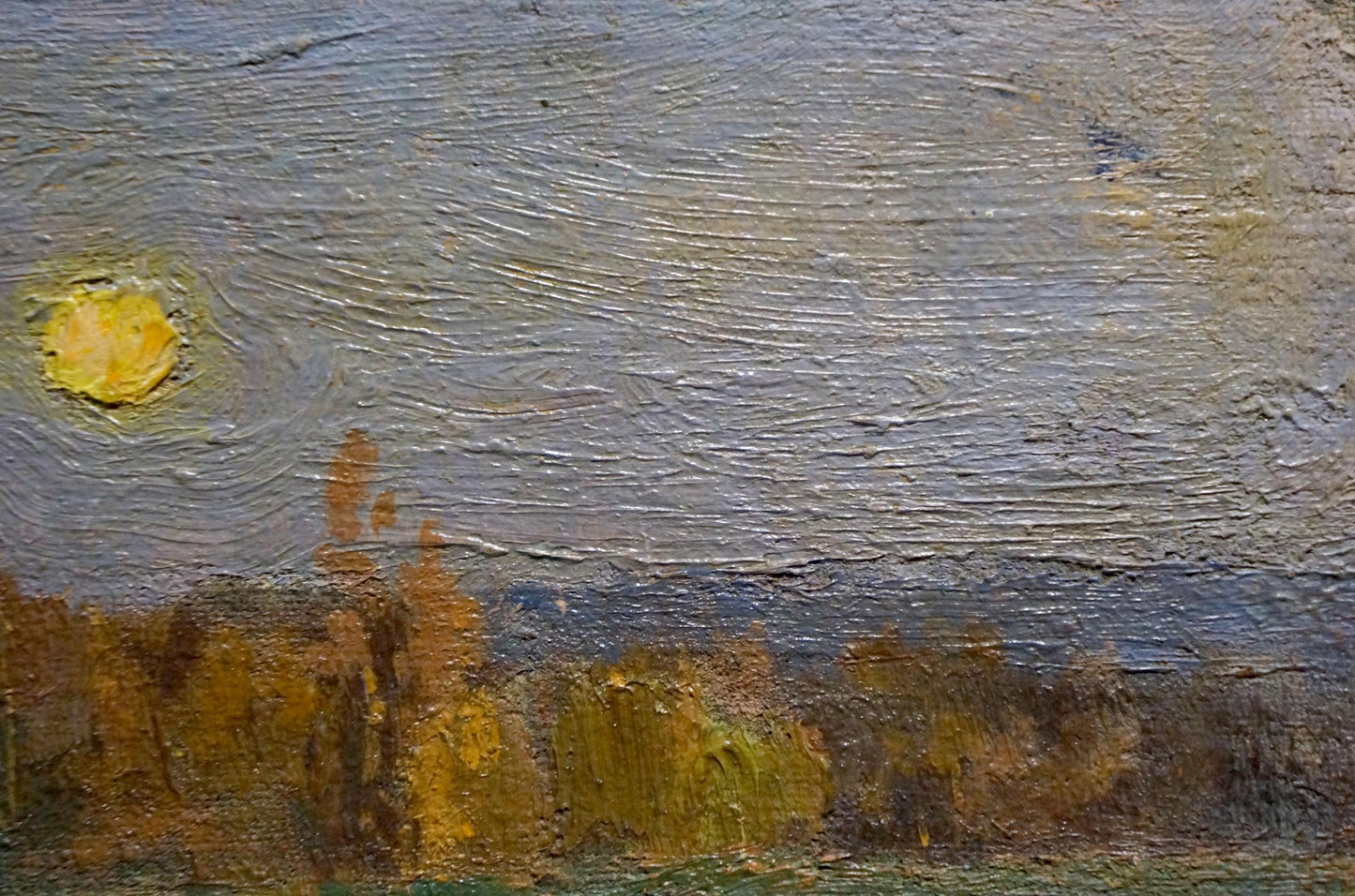 Oil painting A month over the forest Nevkritiy Denis Nikiforovich