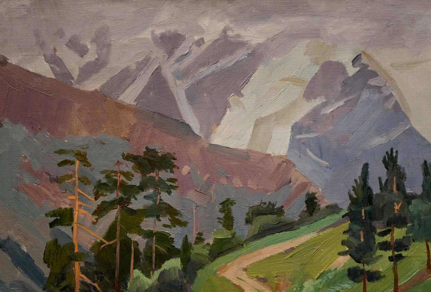 Oil painting Road to the mountains Chernikov Nikolay Vladimirovich