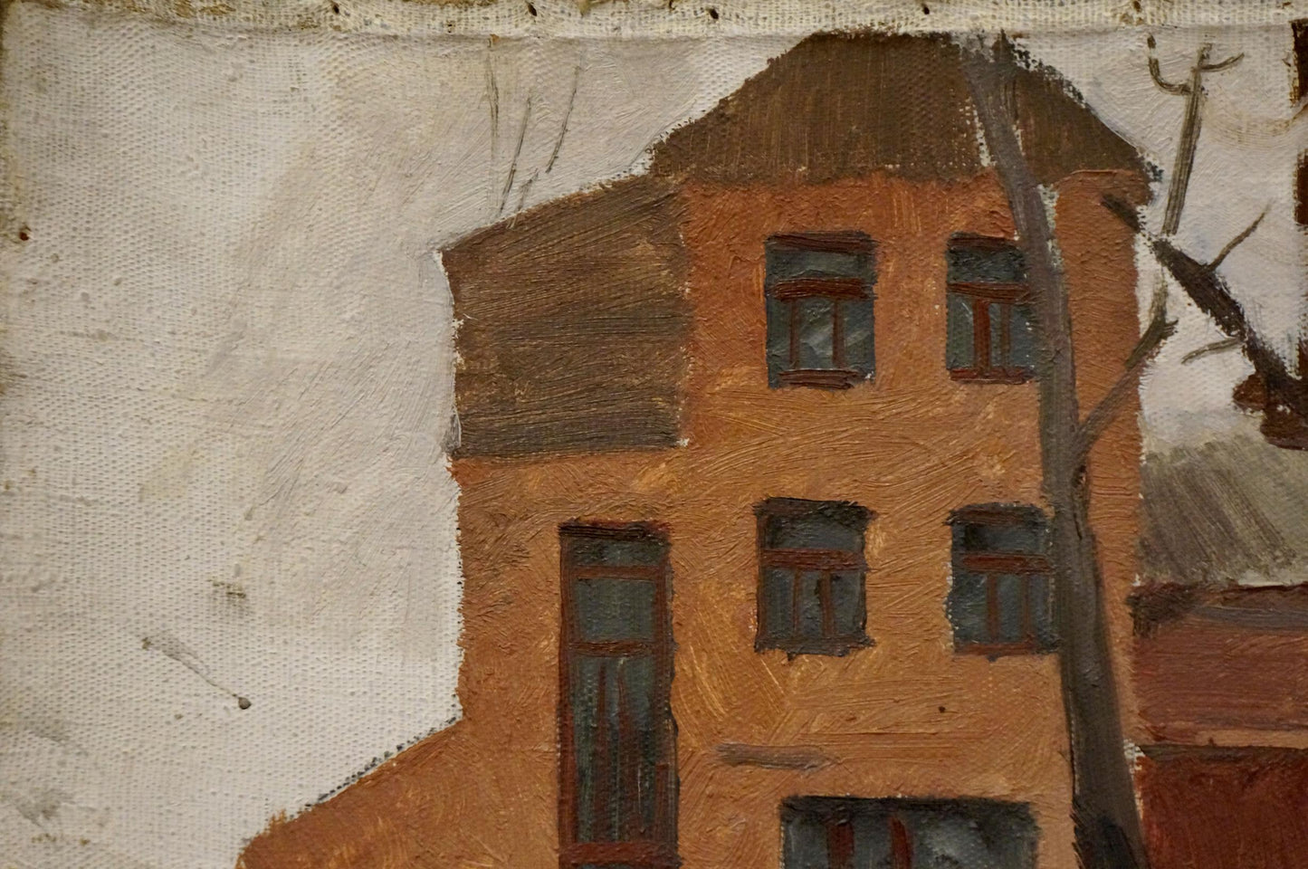 Oil painting In winter Chernikov Nikolay Vladimirovich