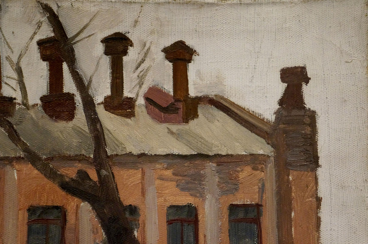 Oil painting In winter Chernikov Nikolay Vladimirovich
