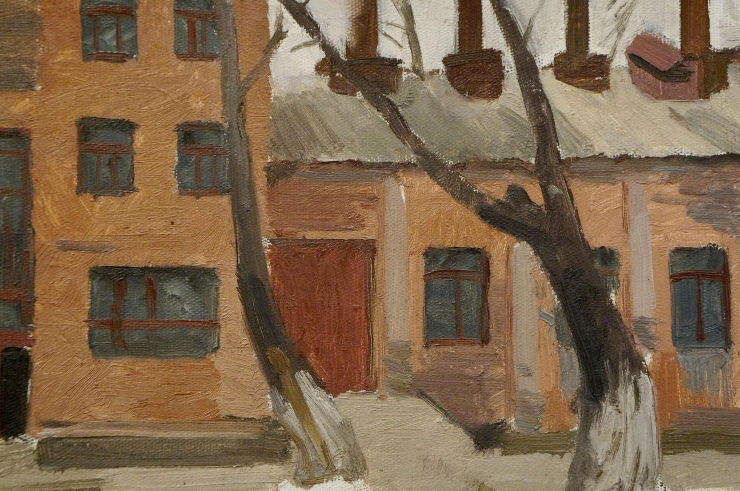 Oil painting In winter Chernikov Nikolay Vladimirovich